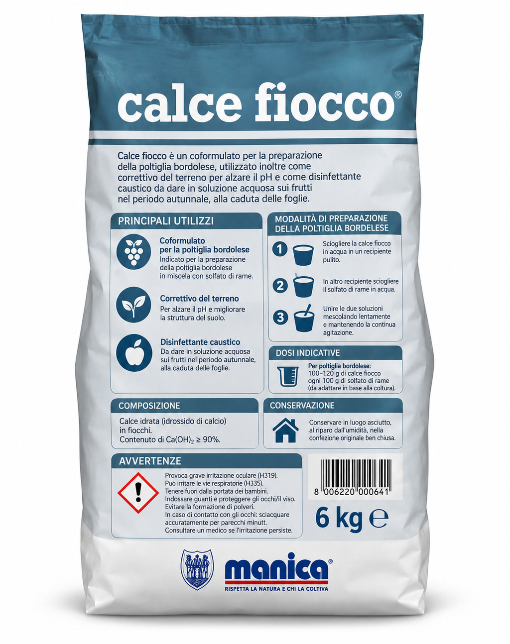 CALCE FIOCCO 6KG