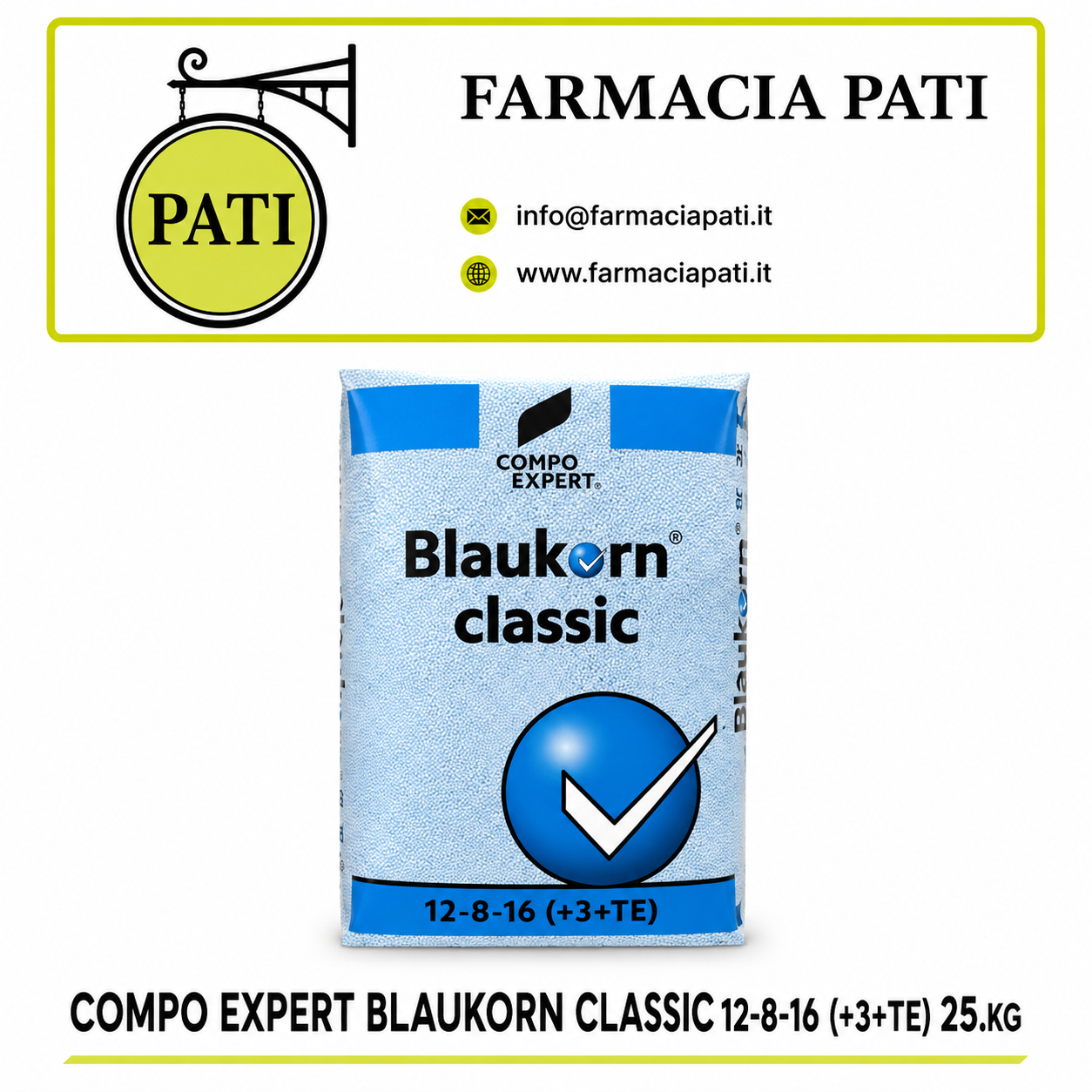 BLAUKORN CLASSIC 12-8-16 KG.25