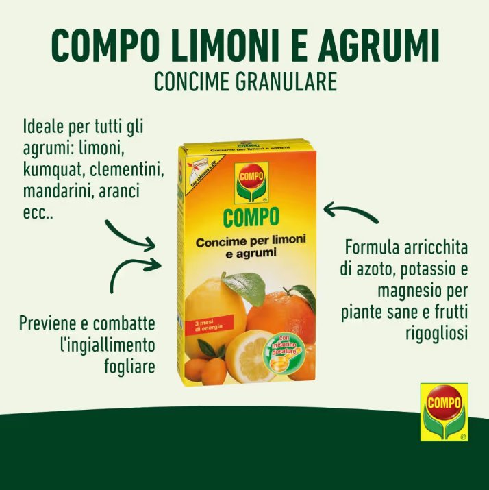 COMPO CONCIME LIMONI E AGRUMI 500.GR