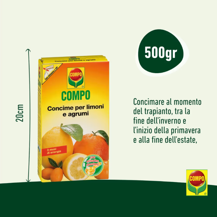 COMPO CONCIME LIMONI E AGRUMI 500.GR