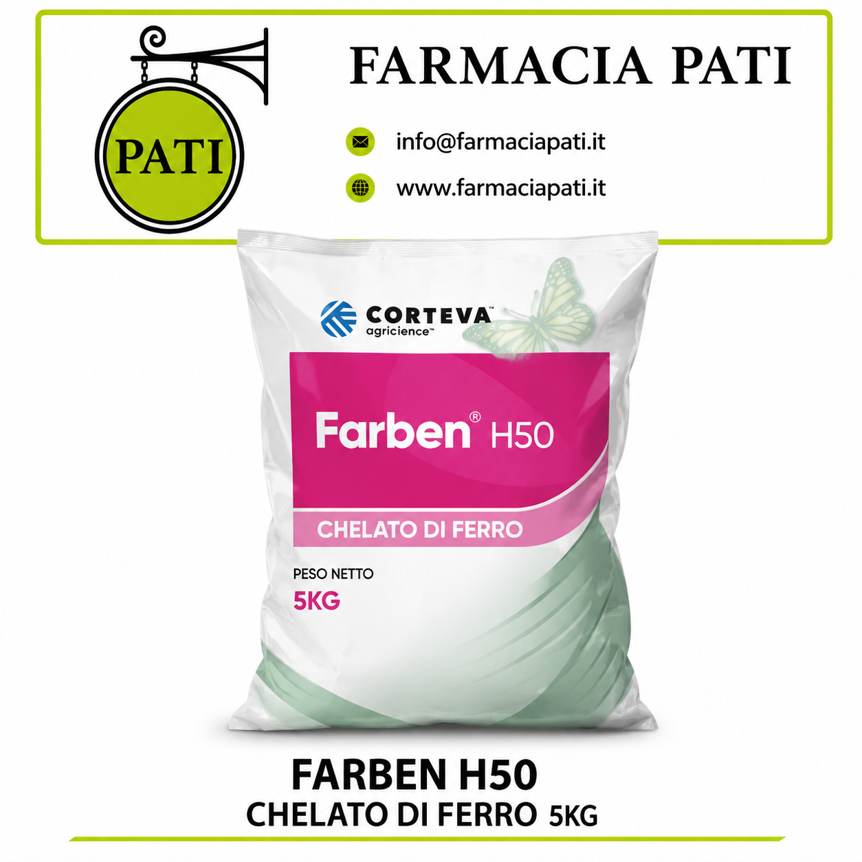 CORTEVA FARBEN H50 CHELATO DI FERRO 5 Kg